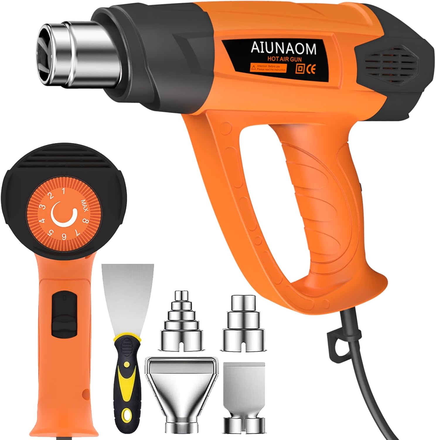 AIUNAOM 2000W Professional Heat Gun with 9 Temperature Settings